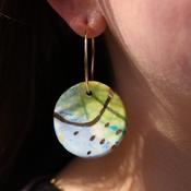 Large Porcelain Earrings, Cora Cummins image