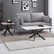 Bradley White Marble Coffee Table