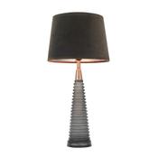 Naia 1 Table Light Grey Glass &amp; Mocha