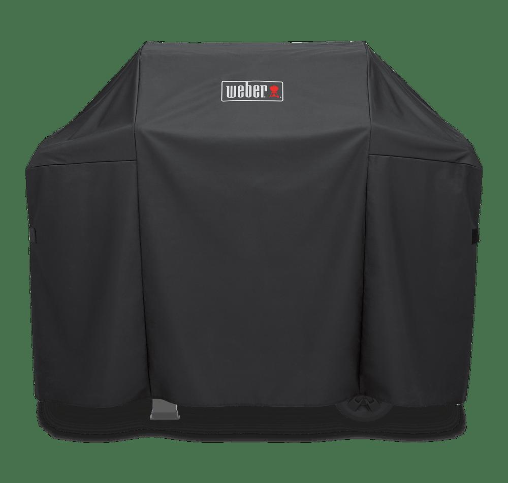 Weber Premium BBQ Cover for Spirit II 300 Series, Spirit 300 Series, Spirit 200 Series - Water-Resistant Polyester with Fastening Straps and UV Inhibitors
