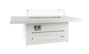 Del Mar Coffee Table Fire Pit White Patterned Top image