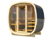 UKU 2-3 Person Thermowood Outside Sauna - In Stock image