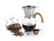 Filter coffee brewer with stainless steel filter image