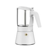 Moka Pot- ClearBrew (White)