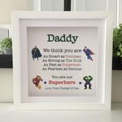 Dad Superhero Frame