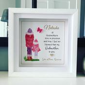 Personalised Godmother / Godfather Frame