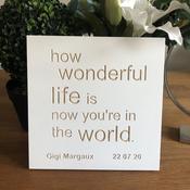 Engraved Wooden Plaques Baby