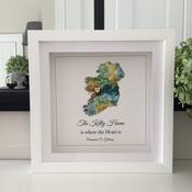 Ireland Map Home is where the heart is