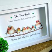A New Design Robins Family Frame Rectangular