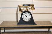 Black Metal Telephone Clock