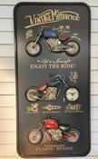 Vintage Triple Motorcycle Wall Art