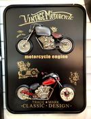 Vintage Motorcycle 2 Bikes Wall Art