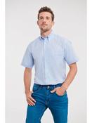 933M Russell Collection Men's Short Sleeve Easy Care Oxford Shirt image