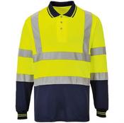 Portwest PW112 Hi-vis two-tone long sleeve polo shirt S279 image