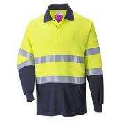 Portwest FLAME RESISTANT ANTI-STATIC TWO TONE POLO SHIRT - FR74 image