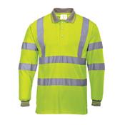 Portwest HI-VIS LONG SLEEVED POLO - S277 image