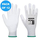 Portwest ANTISTATIC PU PALM GLOVE - A199 Pack of 12 image