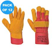 Portwest FLEECE LINED RIGGER GLOVE - A225 Pack of 12 image