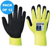 Portwest HI-VIS GRIP GLOVE - A340 Pack of 12