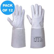 Portwest PREMIUM TIG WELDING GAUNTLET - A520 Pack of 12 image