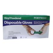 Portwest POWDERED VINYL DISPOSABLE GLOVE - A900 image