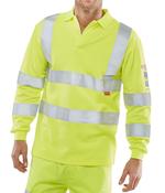 Click ARC FLASH HI VIZ POLO SHIRT SATURN YELLOW CARC2HVSY image