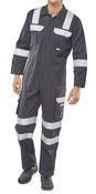 Click ARC FLASH COVERALL NAVY BLUE CARC6 image