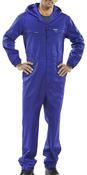 SUPER CLICK HOODED BOILERSUIT ROYAL BLUE PCBSHCAR image