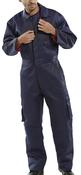 CLICK QUILTED BOILERSUIT NAVY BLUE QBSN image