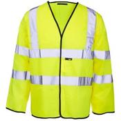 Hi Vis Long Sleeved Vest - Velcro 37441 image