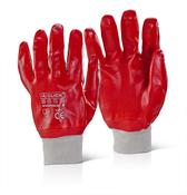 PVC FULLY COATED KNITWRIST RED PVCFCKWR image