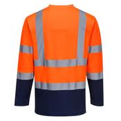 Portwest Two-Tone Long Sleeved Cotton Comfort T-Shirt S280 image