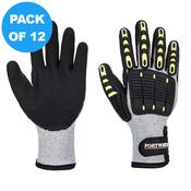 Portwest Anti Impact Cut Resistant Thermal Glove A729 -  Pack of 12 image