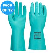 Portwest Nitrosafe Plus Chemical Gauntlet A812 - Pack of 12 image