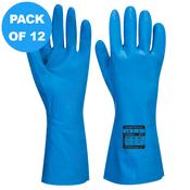 Portwest Food Approved Nitrile Gauntlet A814 - Pack of 12 image