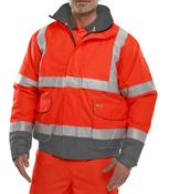 Beeswift RED GREY BOMBER JACKET BD208 image