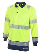 Beeswift HI VIS TWO TONE POLO SHIRT Long Sleeve HVTT015 image