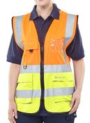 Beeswift TWO TONE EXECUTIVE HIVIS WAISTCOAT HVWC2T image