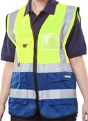 Beeswift TWO TONE EXECUTIVE HIVIS WAISTCOAT HVWCTT image