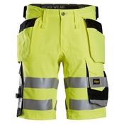 Snickers High-Vis Class 1 Stretch Shorts Holster Pockets 6135 image
