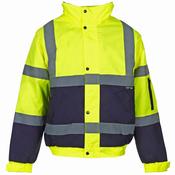 Supertouch Hi-Vis Yellow 2 Tone Bomber Jacket 35541-7 image