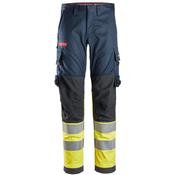 Snickers 6374 ProtetecWork Stretch Work Trousers Hi-Vis Class 1