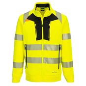 Portwest DX477 DX4 Hi-Vis Funnel Neck Zipped Sweatshirt Orange/Black image