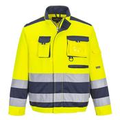 Portwest TX50 Lille Hi-Vis Contrast Bomber Jacket Yellow/Navy image