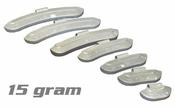 15g Clip On Weights, Steel