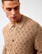 Dark Sand Eloi Cotton Knit Shirt - L / Dark Sand Melange image