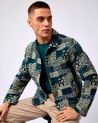 Sea Moss Green Ian Jacquard Coach Jacket - S / Sea Moss G