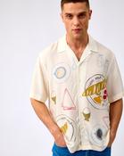 Egret Hotel Amour Print Short Sleeve Shirt - XL / Egretprint