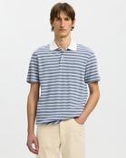 Egret Blaze Short Sleeve Striped Polo T-Shirt - S / Egret image