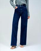 Dark Blue Wash Wide Leg Faith Jeans - 29 / Mediumwash